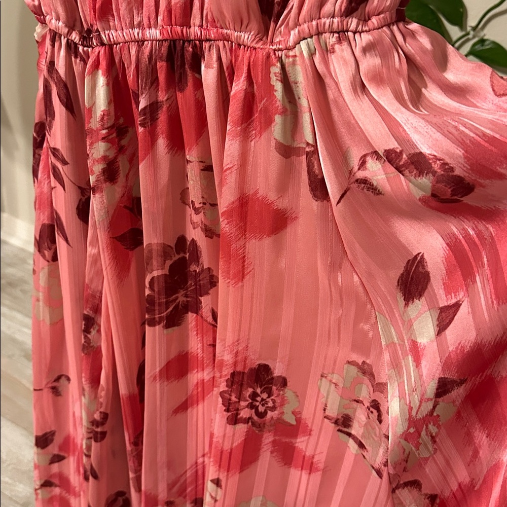 Torrid Pink Floral Midi Dress - Picture 6 of 16